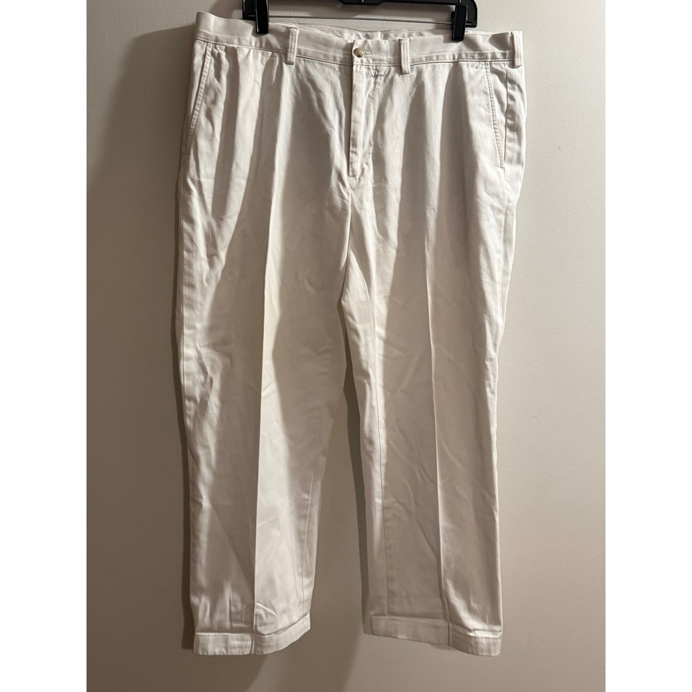 Y2k Polo Ralph Lauren Classic Fit White Chino Pants Mens 38x30  Cotton Twill